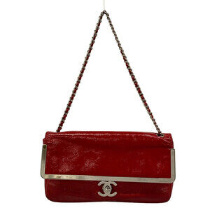 Chanel Red Patent Leather Shoulder Bag #338346C22B